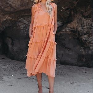 Tiered Midi Dress